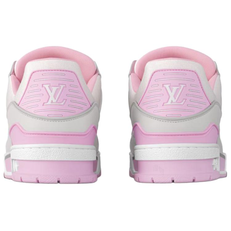 Женские кеды Louis Vuitton Trainer (розово-фиолетовые) — фото 5