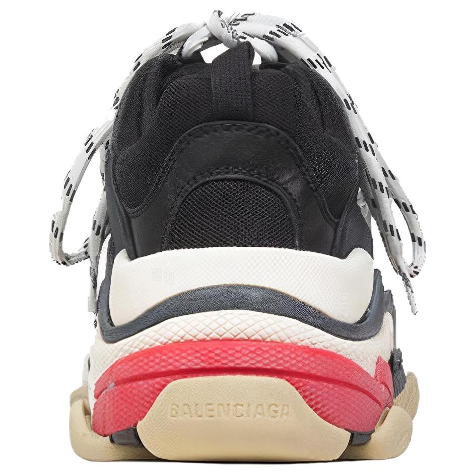 Женские кроссовки Balenciaga Triple S (черно-красные) — фото 4