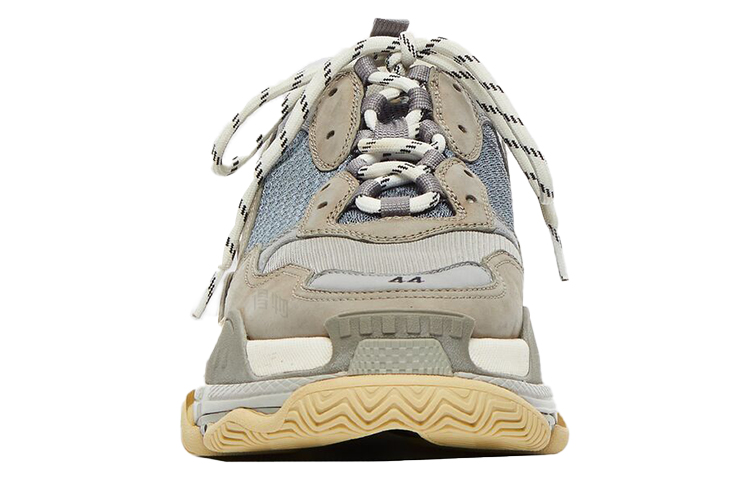 Мужские кроссовки Balenciaga Triple S (серo-коричневые) — фото 4