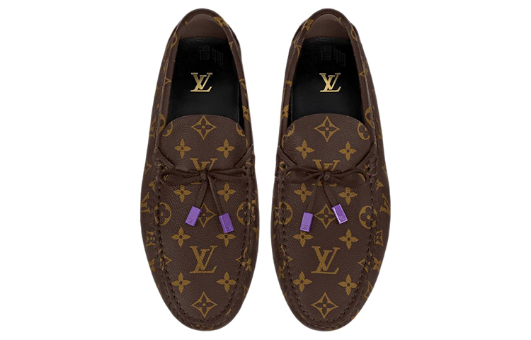 Мужские туфли Louis Vuitton Driver (коричневые) — фото 3