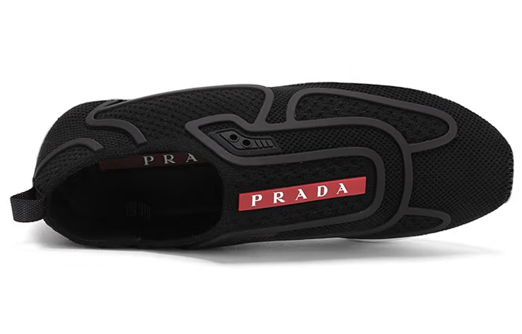 Женские кроссовки Prada America's Cup (черные) — фото 3