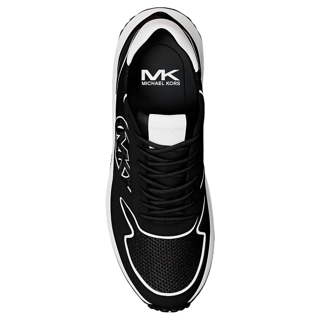 Мужские кроссовки MICHAEL KORS Dax Mixed-Media Trainer (черные) — фото 5