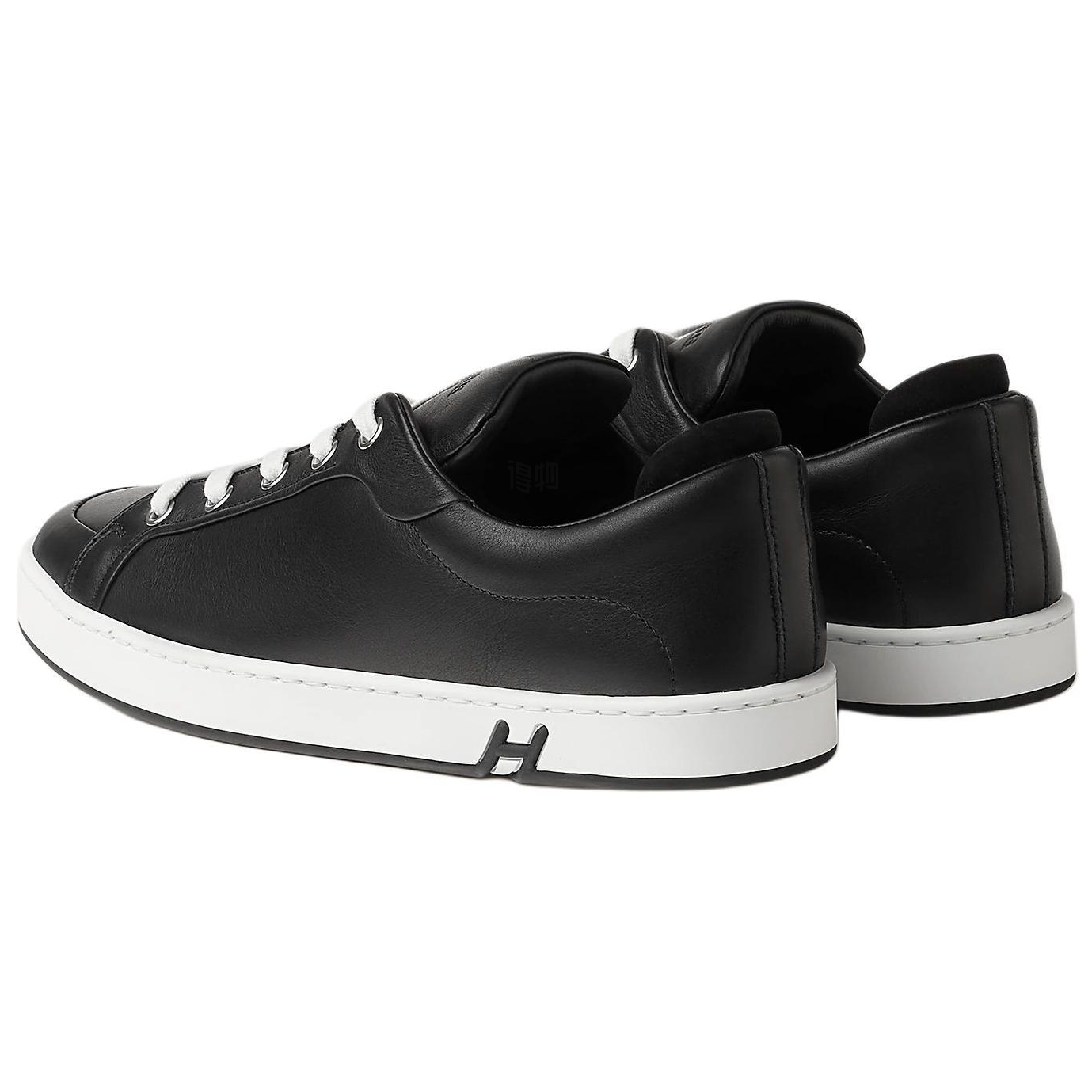 Женские кеды Hermes Kid (черные) — фото 4