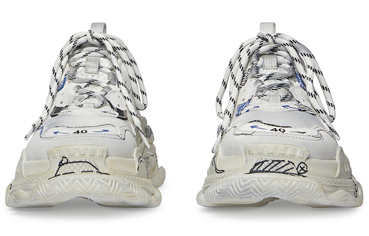 Женские кроссовки Balenciaga Triple S (белые) — фото 5