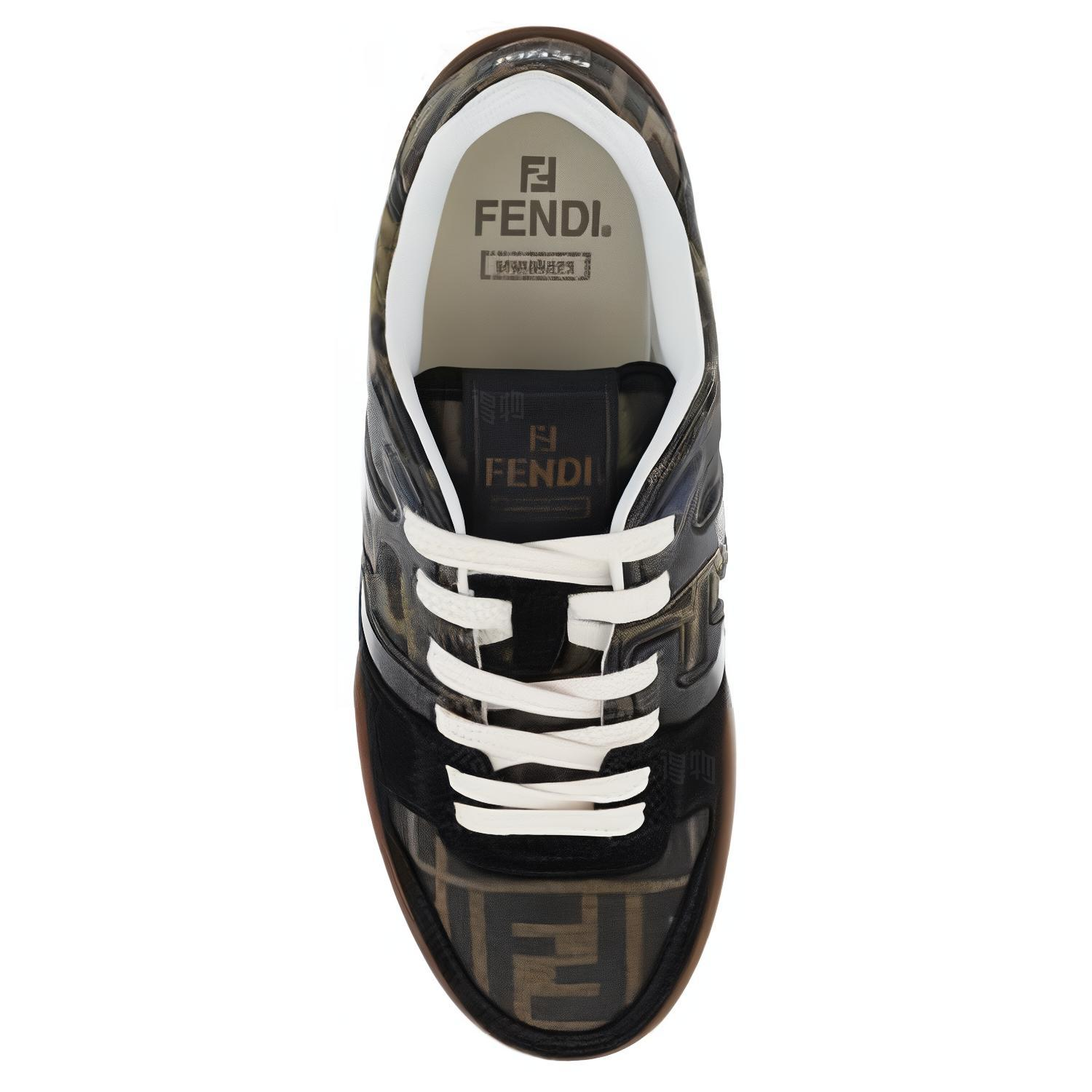 Женские кеды Fendi (черные) — фото 4