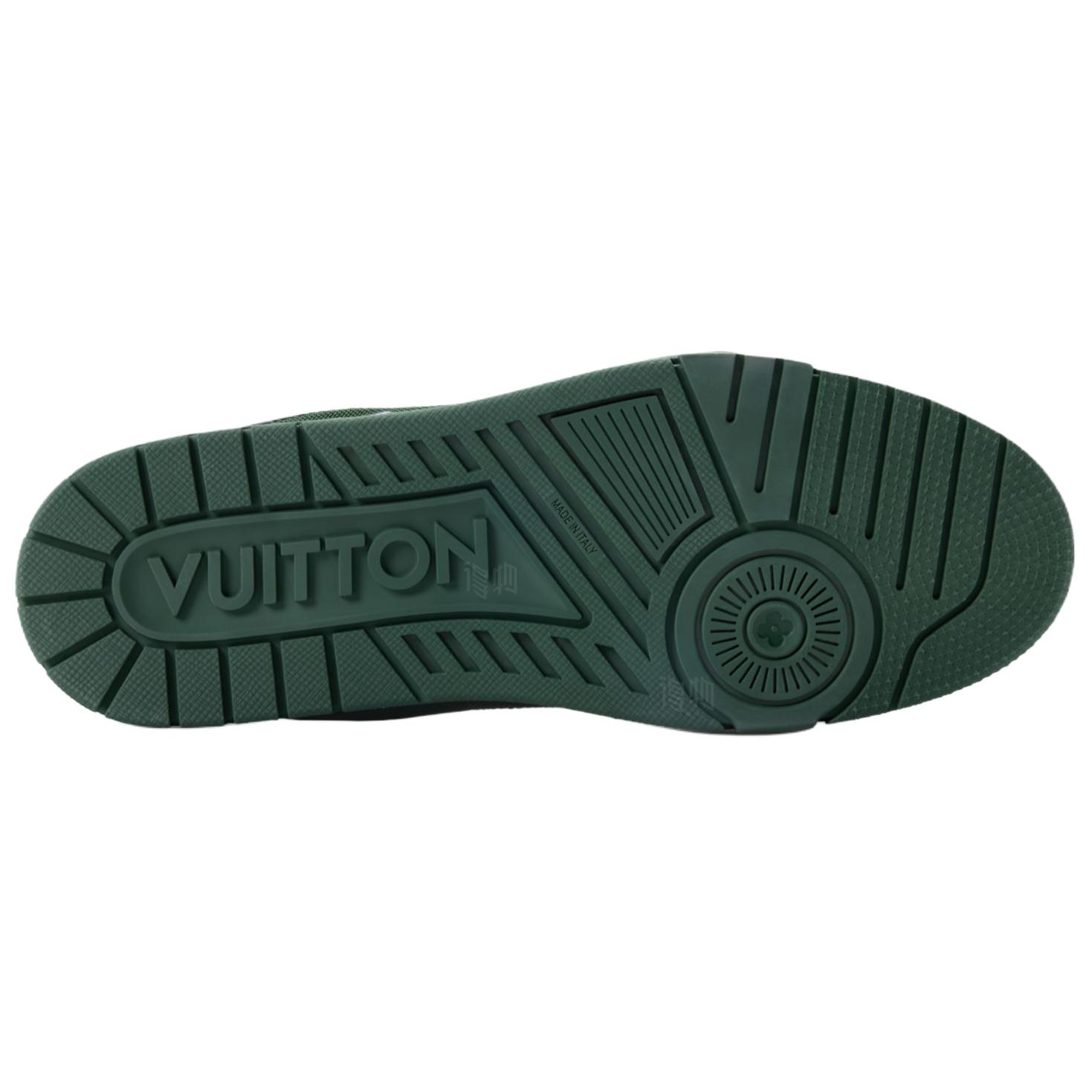 Мужские кеды Louis Vuitton LOUIS VUITTON Trainer (фиолетово-зеленый) — фото 6
