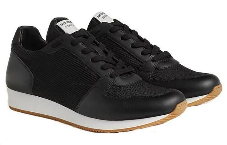 Мужские кроссовки Hermes Escape (черные) — фото 4