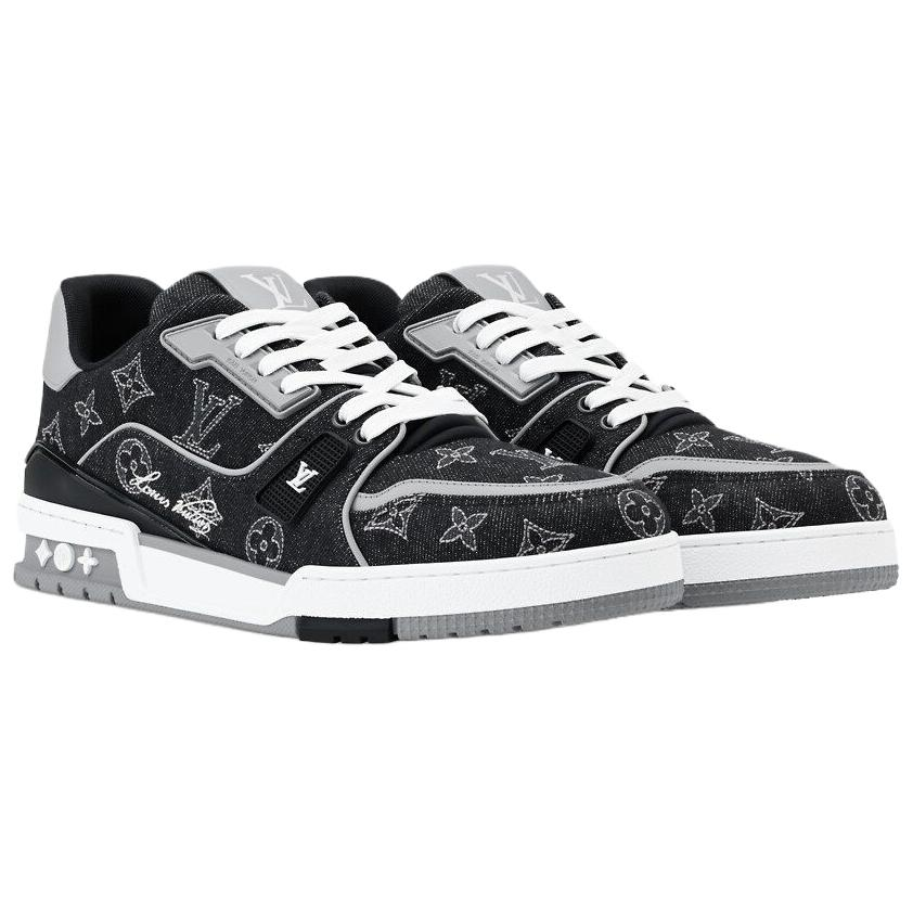 Мужские кеды Louis Vuitton Trainer (черные) — фото 3