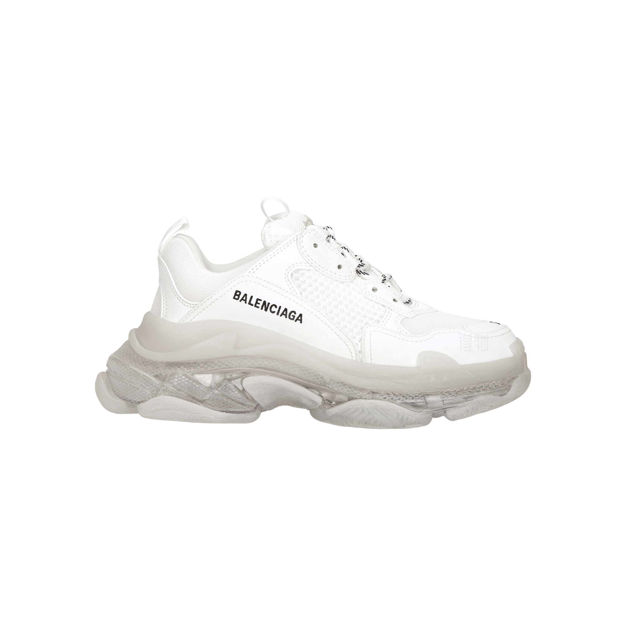 Женские кроссовки Balenciaga Triple S Clear Sole (белые) — фото 2