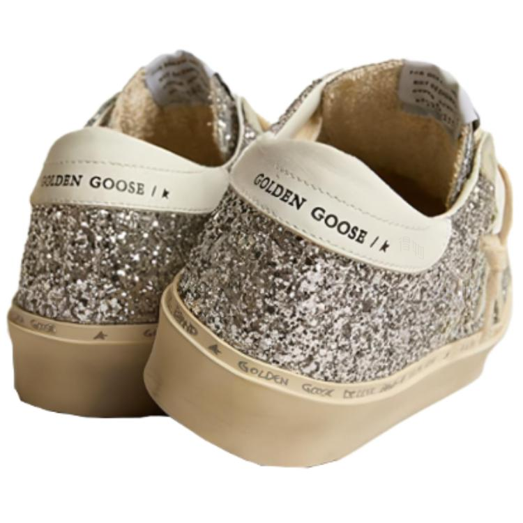 Женские кеды Golden Goose Hi Star (серебристые) — фото 4