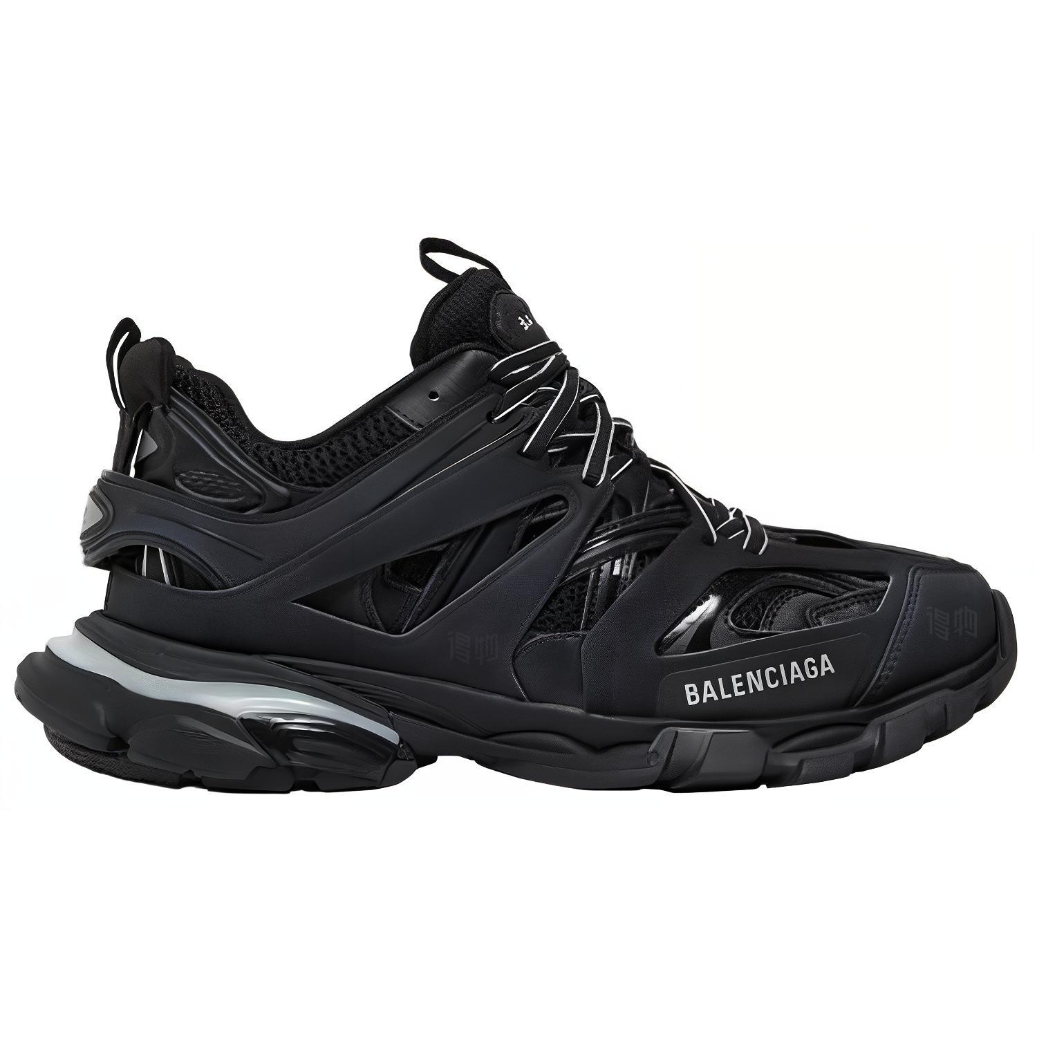 Мужские кроссовки Balenciaga Track led trainers (черные) — фото 7