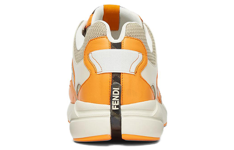 Мужские кроссовки Fendi Faster (оранжевые) — фото 4