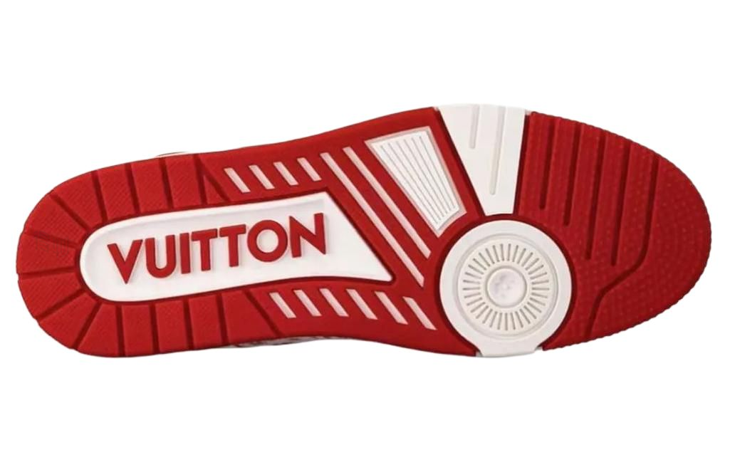 Кеды LOUIS VUITTON Trainer (бело-красные) — фото 5