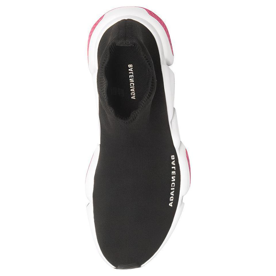 Женские кроссовки Balenciaga Speed (черно-розовые) — фото 3
