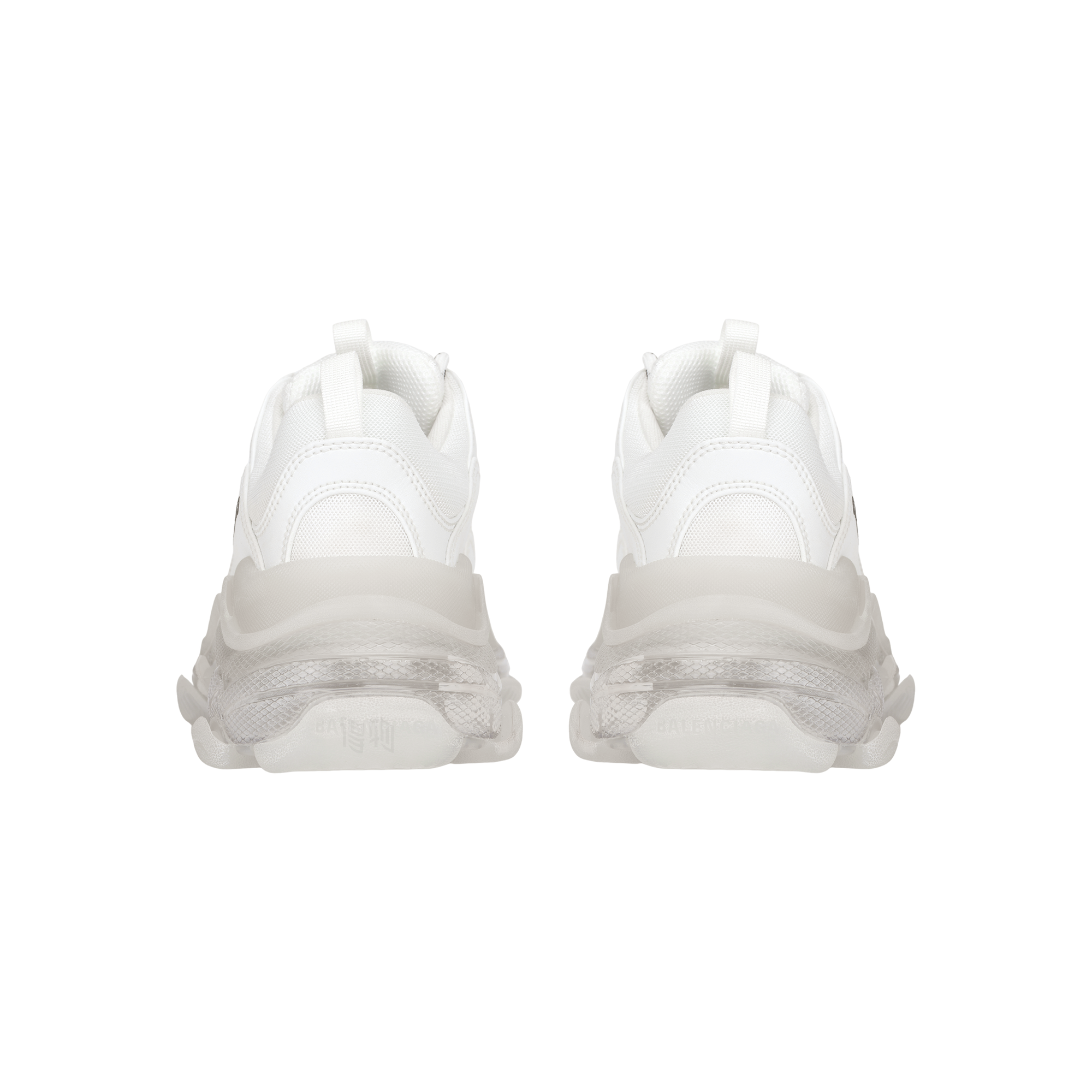 Женские кроссовки Balenciaga Triple S Clear Sole (белые) — фото 4