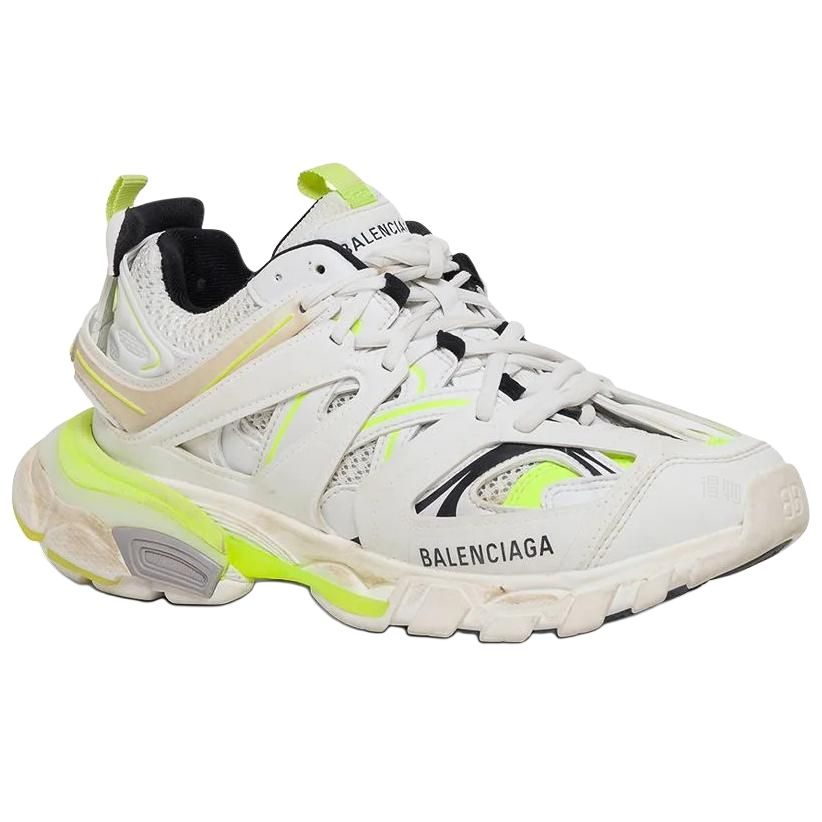 Женские кроссовки Balenciaga Track (бело-зеленые) — фото 3