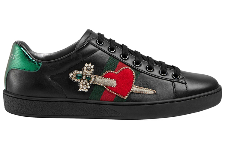 Женские кеды Gucci Ace (черный) — фото 2