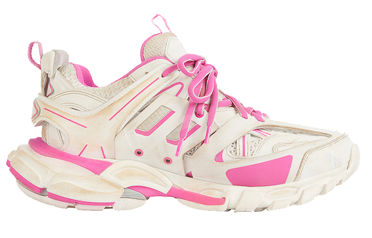 Женские кроссовки Balenciaga Track (розово-белый) — фото 2