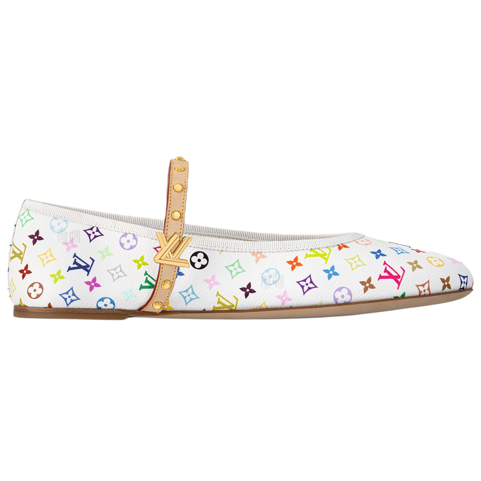 Женские туфли Louis Vuitton × Takashi Murakami Romy (белые) — фото 2