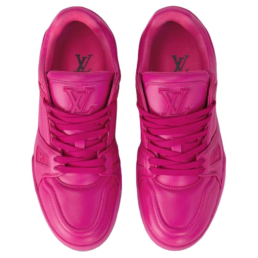 Женские кроссовки Louis Vuitton Trainer (розовый) — фото 3