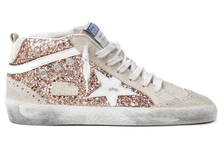 Женские кеды Golden Goose Mid Star (золотые) — фото 2