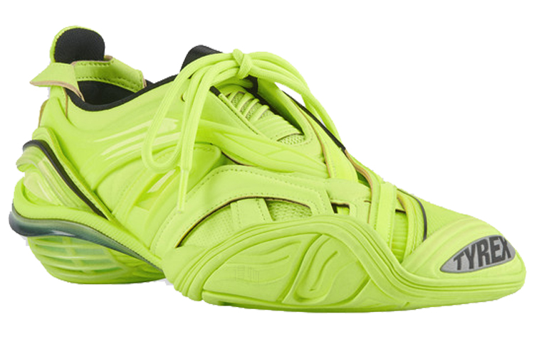 Женские кроссовки Balenciaga Tyrex (неоново-зеленые) — фото 3