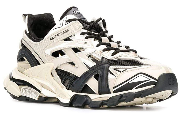 Мужские кроссовки Balenciaga Track 2.0 (черно-коричневые) — фото 2