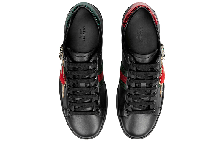 Женские кеды Gucci Ace (черный) — фото 4