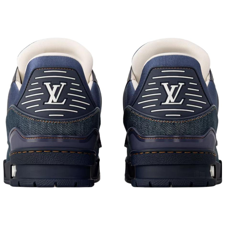 Мужские кеды Louis Vuitton Trainer (темно-синие) — фото 3
