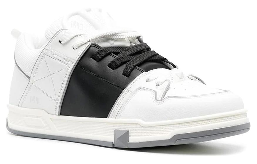 Мужские кроссовки Valentino Open skate (белый/черный) — фото 3