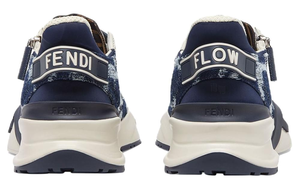 Мужские кроссовки Fendi Flow (синие) — фото 4