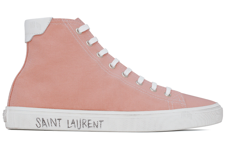 Женские кеды SAINT LAURENT 658196GIIN05961 (розовые) — фото 2