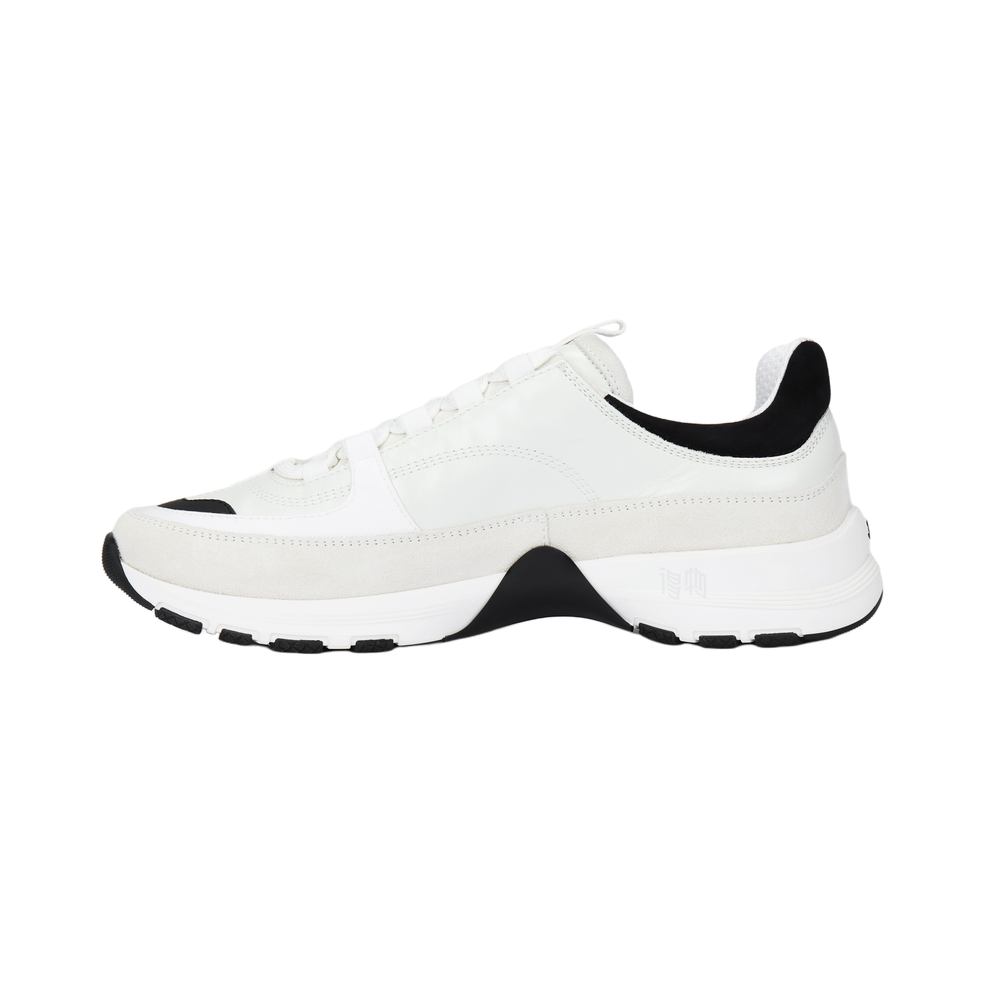 Женские кроссовки Chanel Suede Platform Sneakers (белые) — фото 2