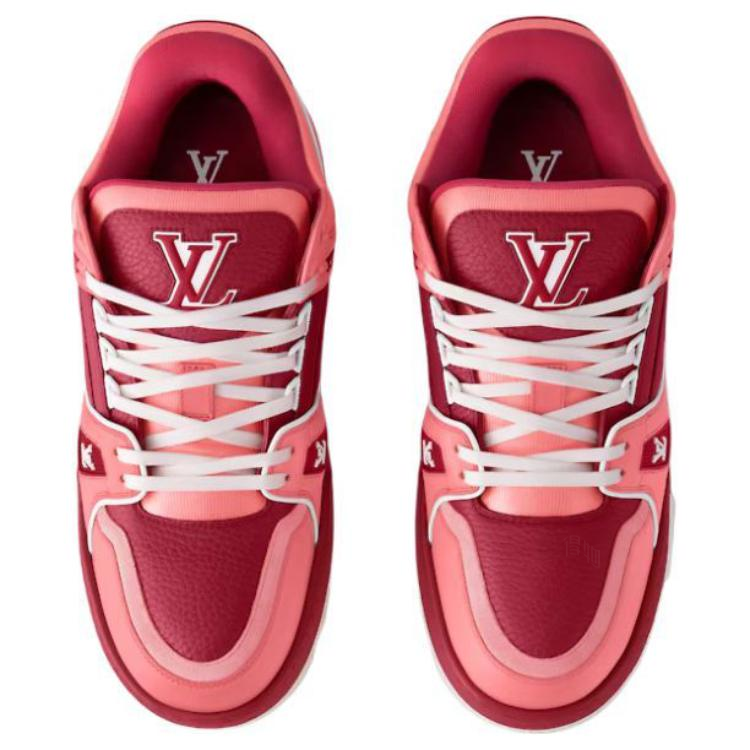 Мужские кроссовки Louis Vuitton LOUIS VUITTON Trainer Maxi (красный) — фото 4