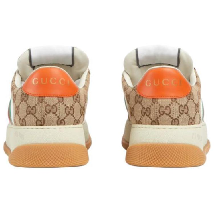 Мужские кеды Gucci Screener GG (темно-коричневые) — фото 5