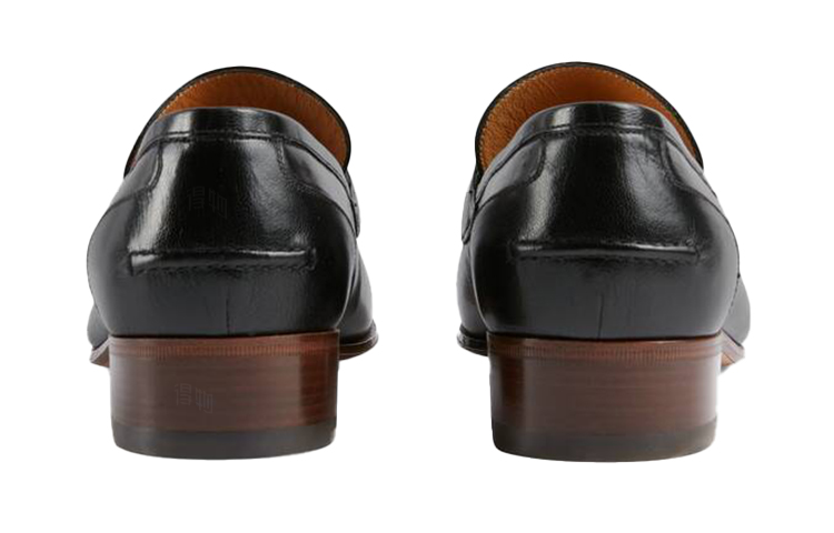 Мужские лоферы Gucci Horsebit (черные) — фото 4