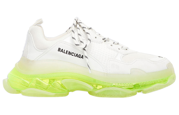 Женские кроссовки Balenciaga Triple S (бело-желтые) — фото 2