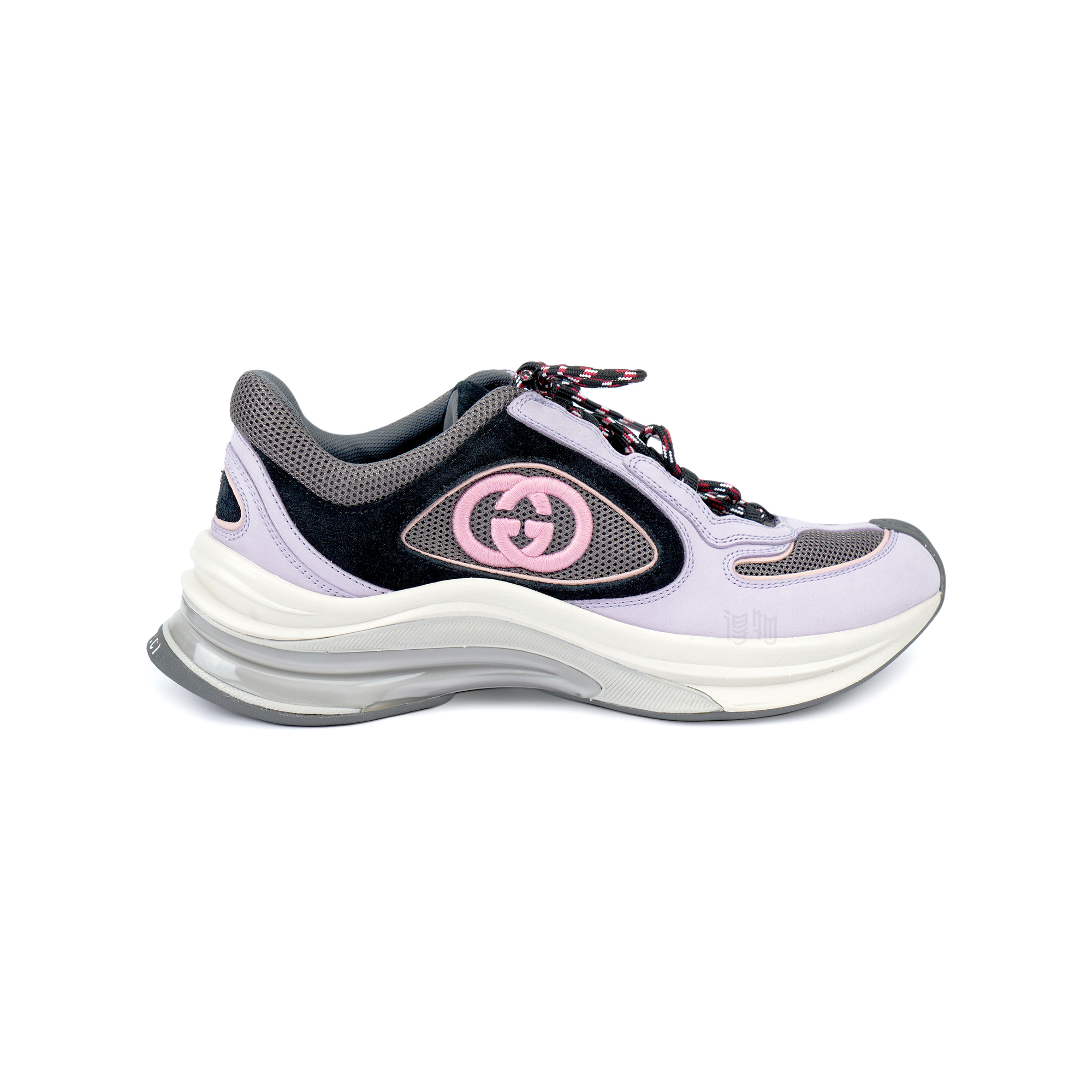 Женские кроссовки Gucci RUN (светло-фиолетовые) — фото 2