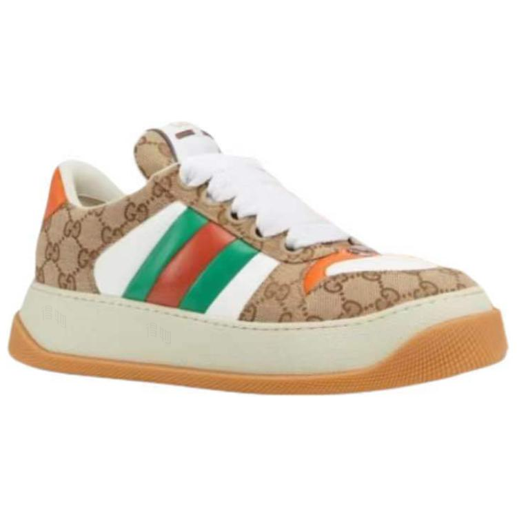 Мужские кеды Gucci Screener GG (темно-коричневые) — фото 2
