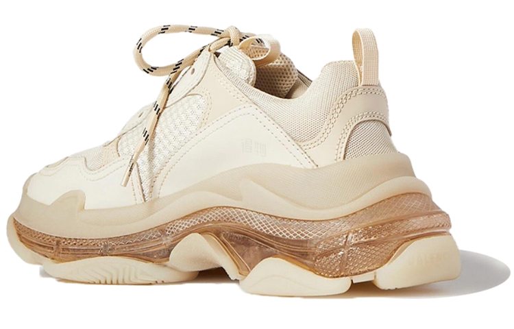 Мужские кроссовки Balenciaga Triple S Clear Sole (бежевые) — фото 3