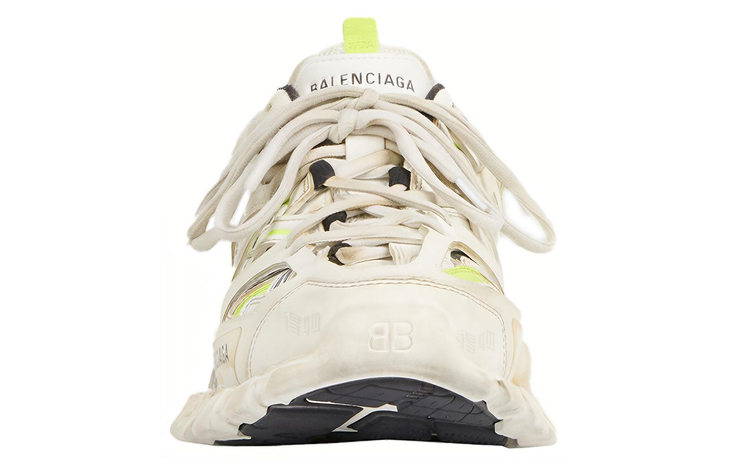 Мужские кроссовки Balenciaga Track (бело-зеленые) — фото 3