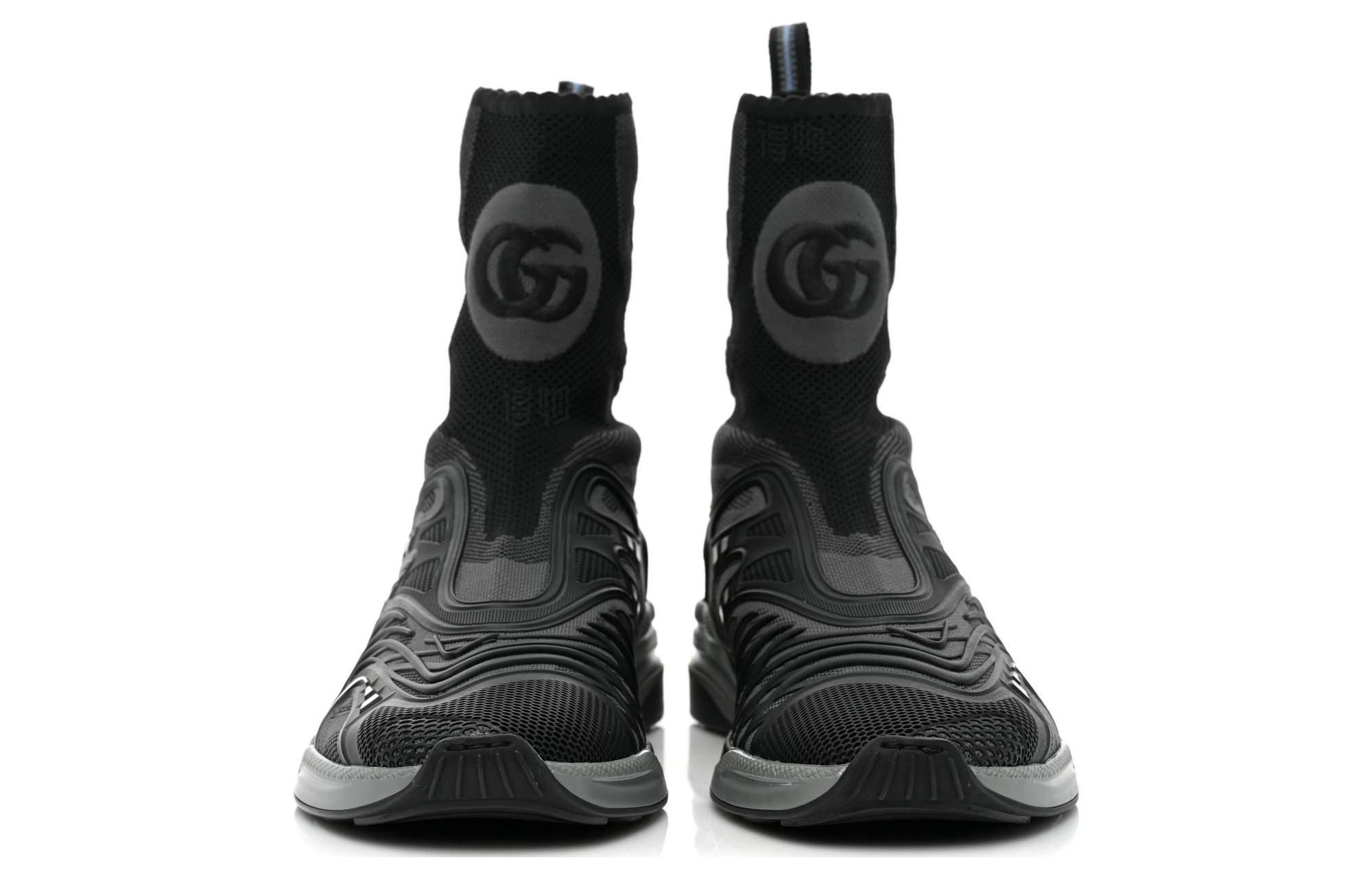 Женские кеды Gucci Ultrapace R (черные) — фото 4
