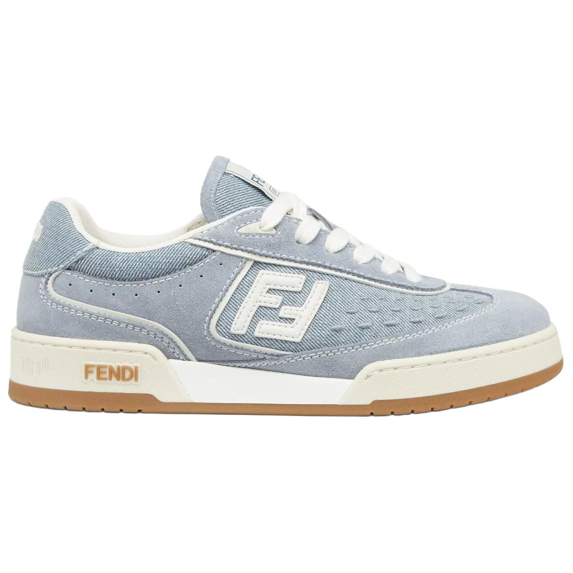 Женские кеды Fendi (синие) — фото 2
