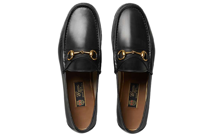Мужские лоферы Gucci Horsebit 1953 (черные) — фото 4