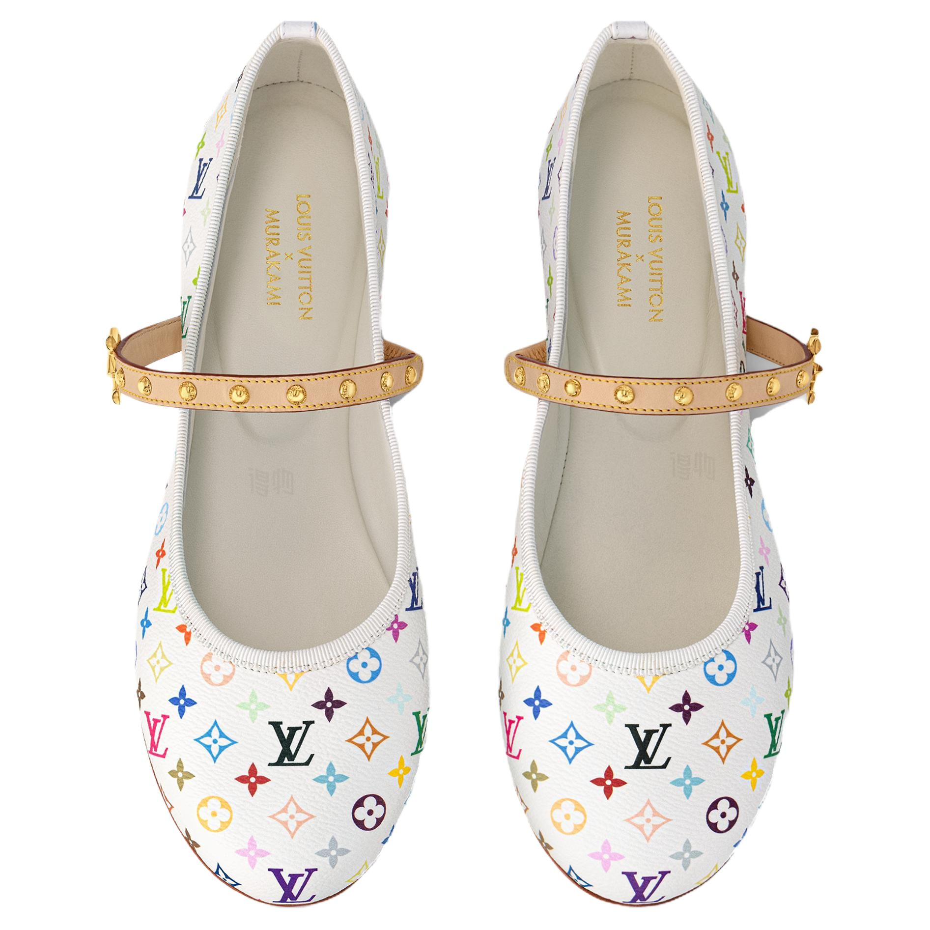 Женские туфли Louis Vuitton × Takashi Murakami Romy (белые) — фото 5