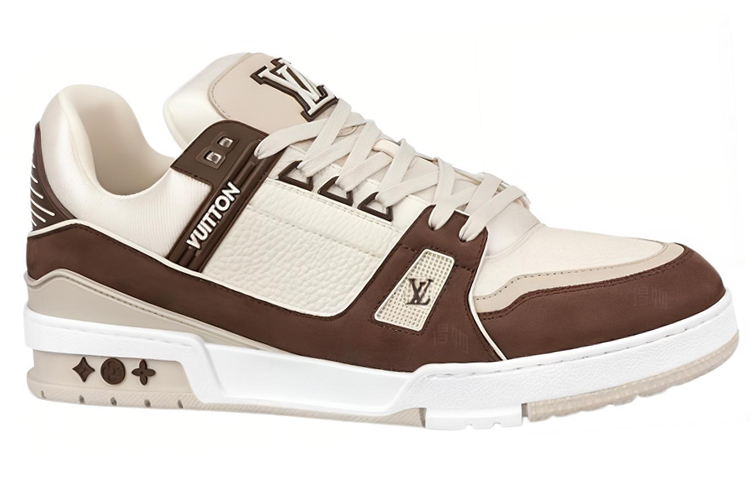 Женские кеды LOUIS VUITTON Trainer (коричневые) — фото 2