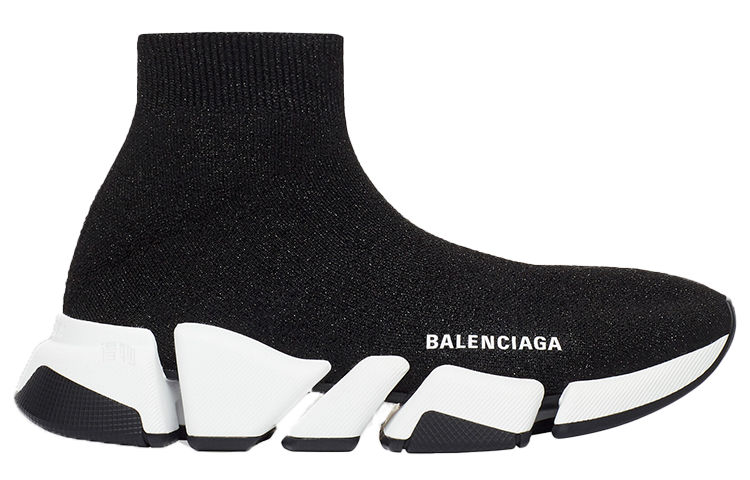 Женские кеды Balenciaga Speed 2.0 (черно-белые) — фото 2