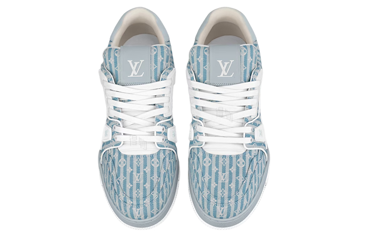 Мужские кеды Louis Vuitton Trainer (синие) — фото 3