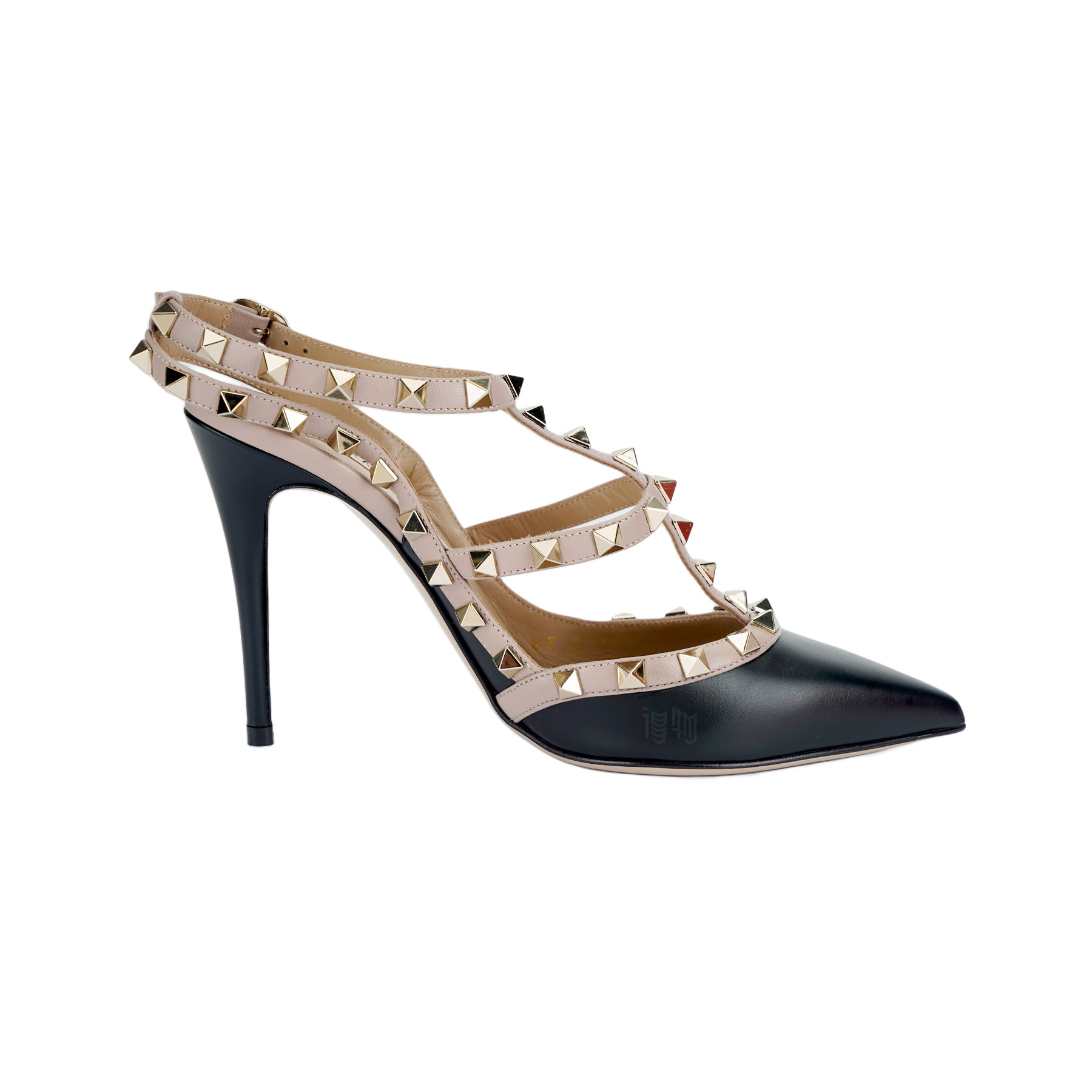 Женские туфли Valentino Rockstud Garavani (черные) — фото 2