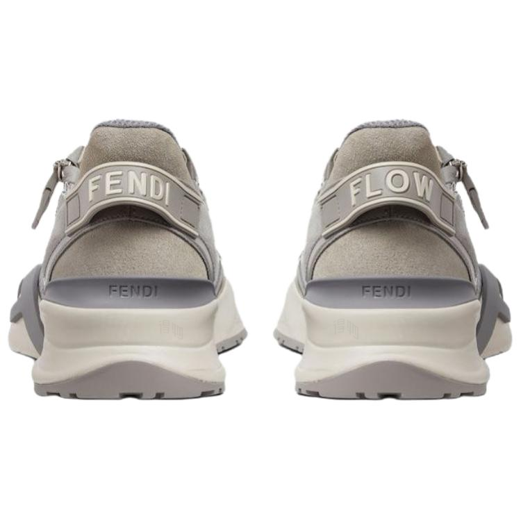 Мужские кроссовки Fendi Flow FF (серый) — фото 5